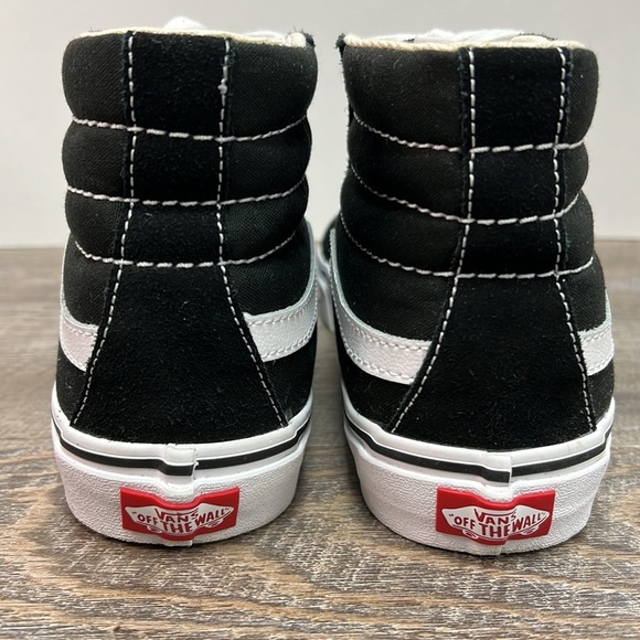 SOLD IN STORE Vans Sk8-Hi Slim High Top Canvas and Suede Skateboarding Shoes - Picture 4 of 8